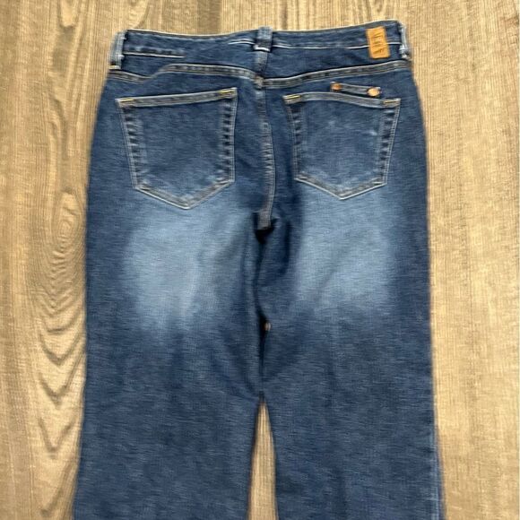 Tommy Hilfiger Hipster Cropped Jeans Straight Leg Denim Medium Wash Blue Size 4 - Picture 10 of 10